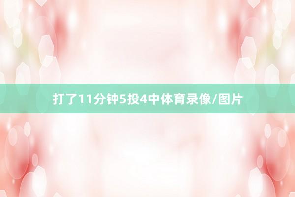 打了11分钟5投4中体育录像/图片