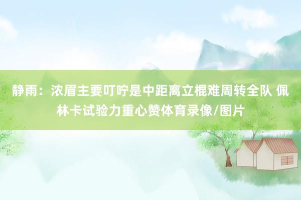 静雨：浓眉主要叮咛是中距离立棍难周转全队 佩林卡试验力重心赞体育录像/图片