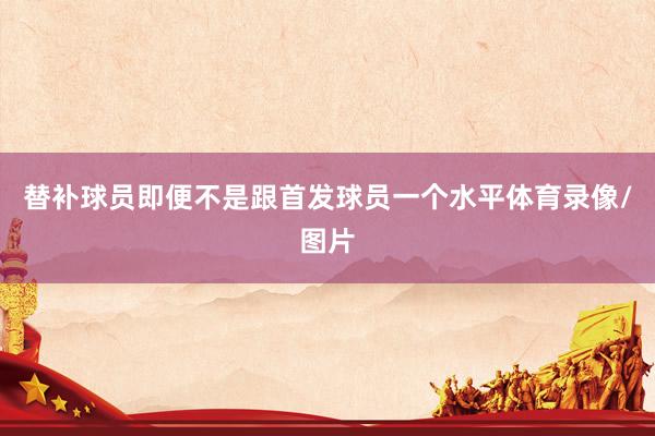 替补球员即便不是跟首发球员一个水平体育录像/图片