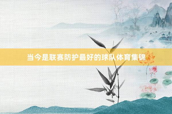 当今是联赛防护最好的球队体育集锦