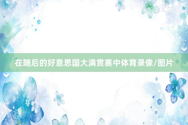 在随后的好意思国大满贯赛中体育录像/图片