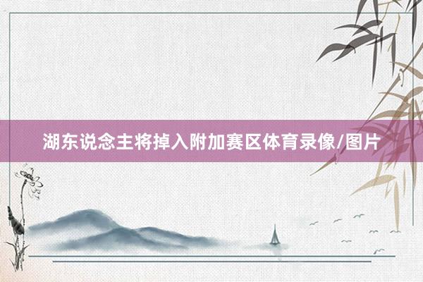湖东说念主将掉入附加赛区体育录像/图片