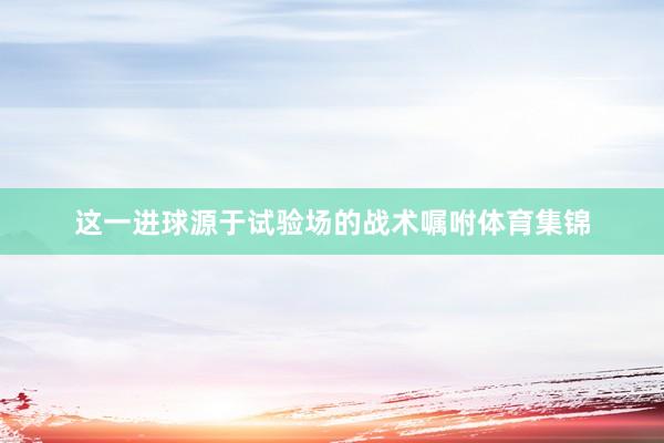 这一进球源于试验场的战术嘱咐体育集锦