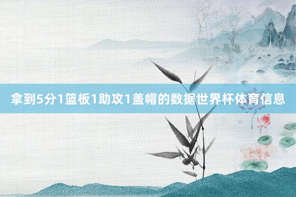 拿到5分1篮板1助攻1盖帽的数据世界杯体育信息
