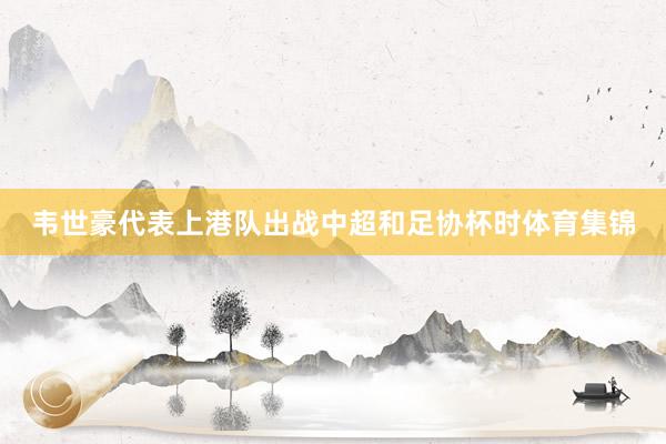 韦世豪代表上港队出战中超和足协杯时体育集锦