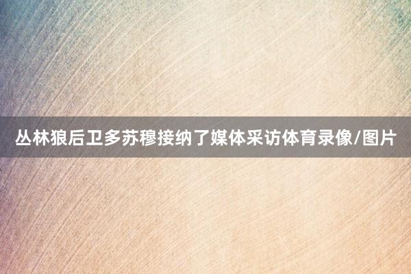 丛林狼后卫多苏穆接纳了媒体采访体育录像/图片