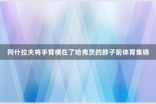 阿什拉夫将手臂横在了哈弗茨的脖子前体育集锦